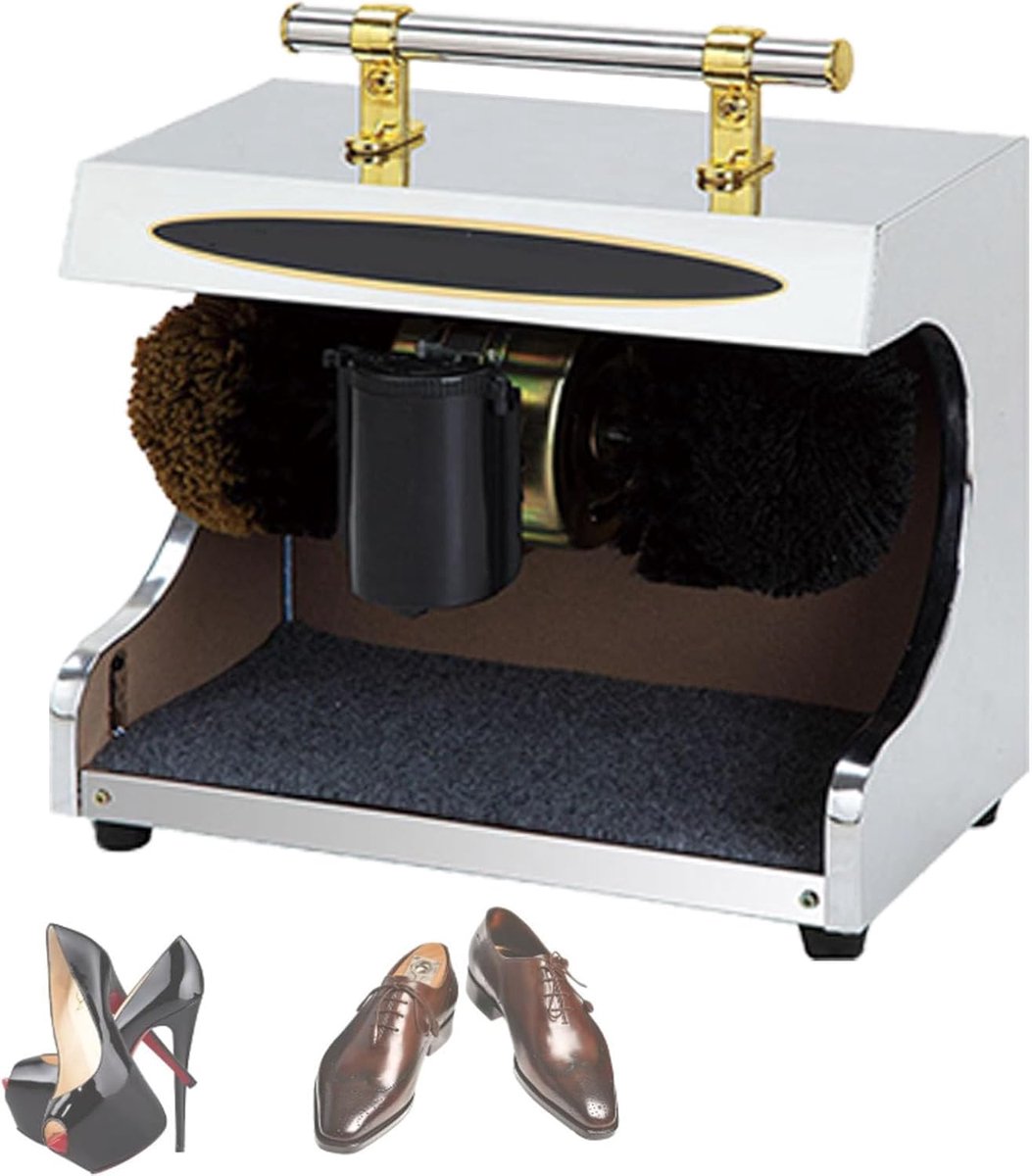 Elektrische Schoenpoetser - Automatisch Poetsapparaat - Schoenen Polijsten - Automatische Inductie - 7KG - Zilver