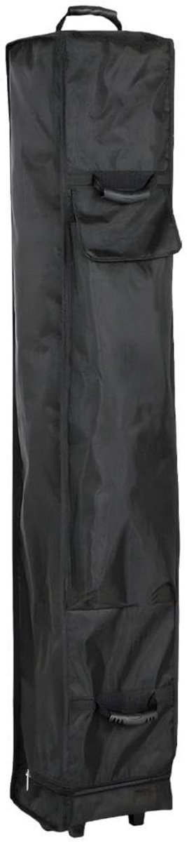 Dailygoods- Draagtas Rolbaar - Stevige Opberghoes - Waterafstotend 1680D Oxford Polyester - Wieltjes - Extra Opbergruimte - Zwarte Transporttas - Opbergtas