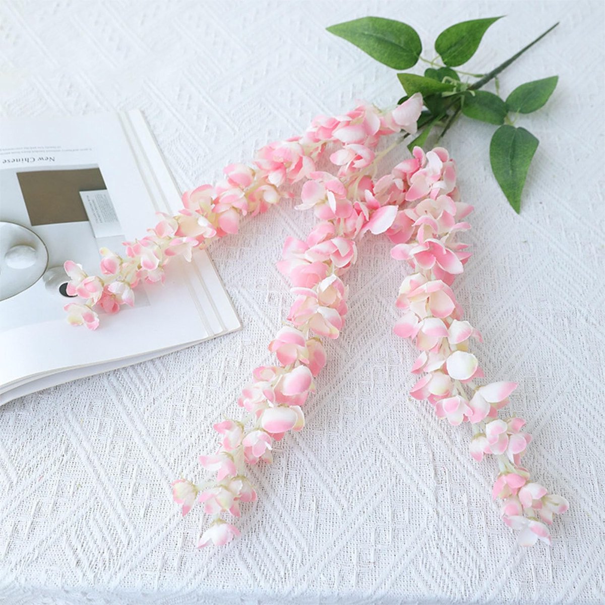 Dailygoods- Kunstbloemen Realistisch - Nepbloemen - Wisteria - Bruiloft Decoratie - Tafelo