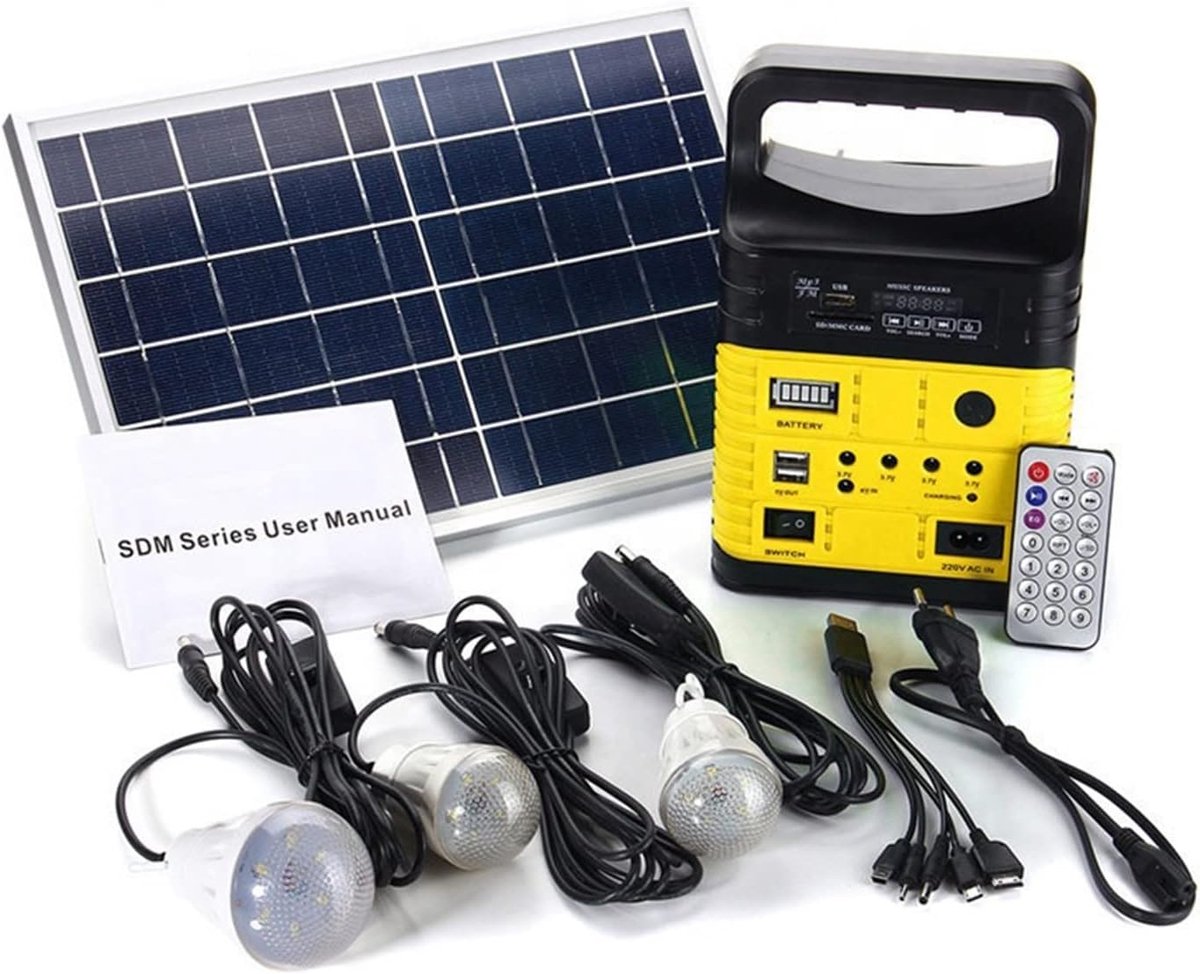 Outdoor Lamp - Solar Verlichting - Kamperen en Tuin - Met Radio Functie - 28.5 cm - Groen
