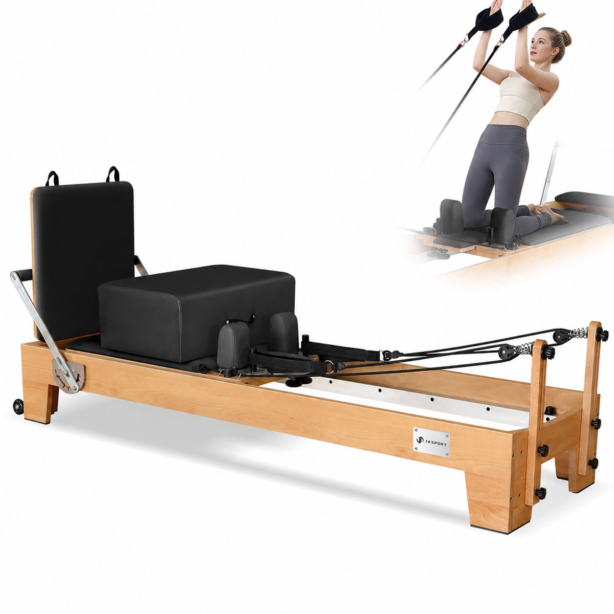 JASPORT P80 Pilates Reformer van beukenhout