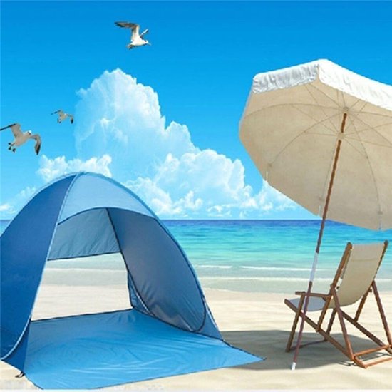 Tent - Snel te openen tent - Strandtent - Voor 2-3 personen - Blauw, 1 stuk van Merkloos — afbeelding 2