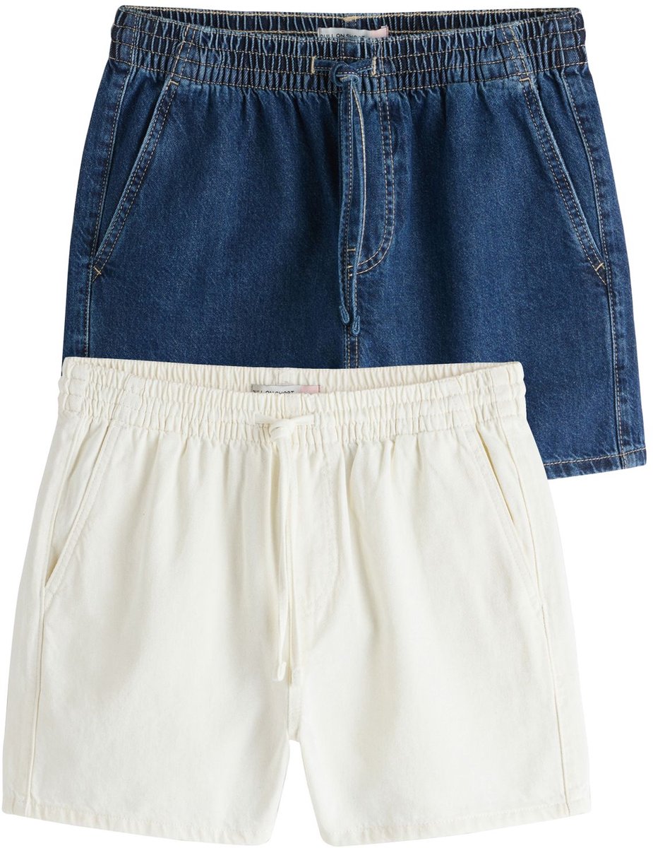 Next - Dames - Shorts met trekkoord - Blauw