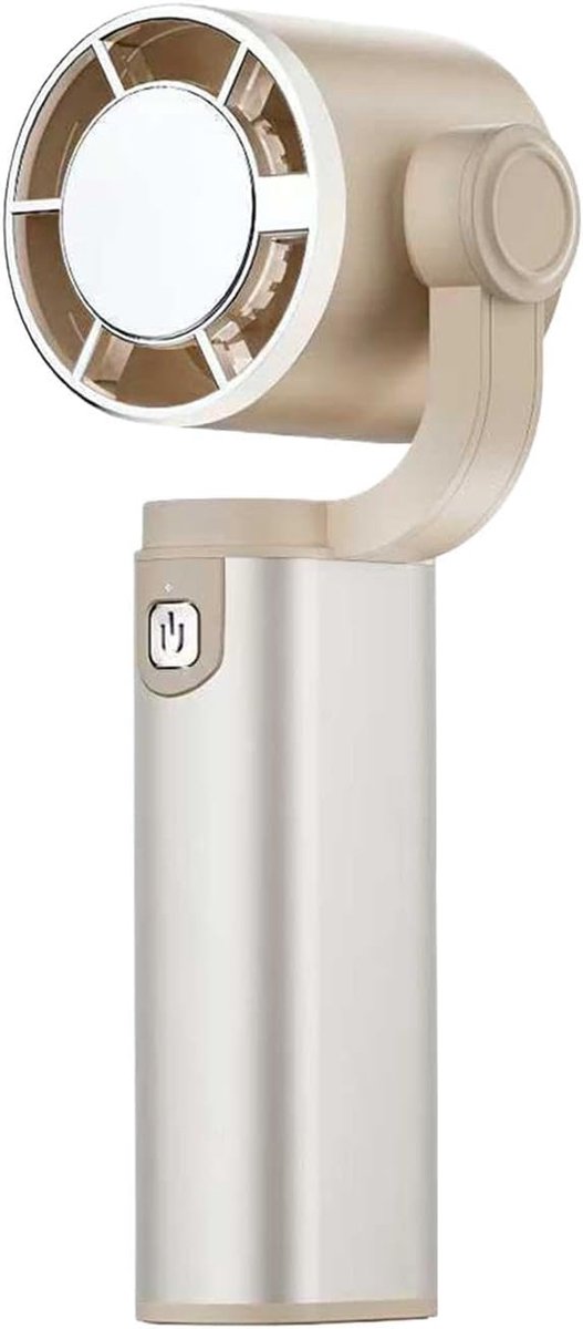 Persoonlijke Ventilator - Draagbare Mini Fan - Persoonlijke Verkoeling - 180 Graden Opvouwbaar - 6.7cm Ventilator Diameter - Khaki