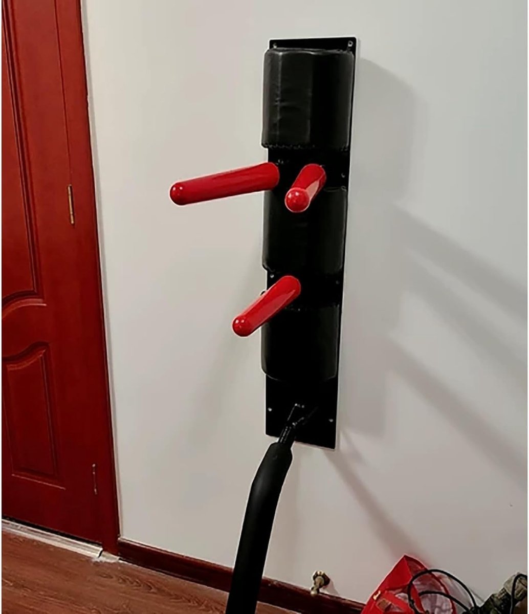 Houten Trainingsdummy - Vechtsport Trainer - Zelfverdediging Oefenen - Wandmontage Ontwerp - 41 cm Lengte - Niet van toepassing