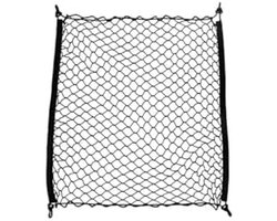 Kofferbaknet Enkele Laag - Bagagenet Vloernet - Kofferbak Organiseren - Rekbaar Nylon Materiaal - 70*70 - Zwart