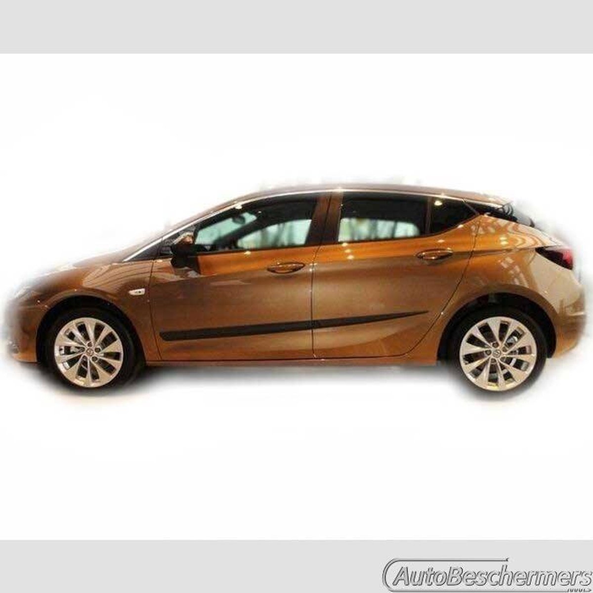 Stootlijsten set zwart voor Opel Astra K 09.2015-. De stootstrips zijn zelfklevend. Set a 4 stuks (#0024)