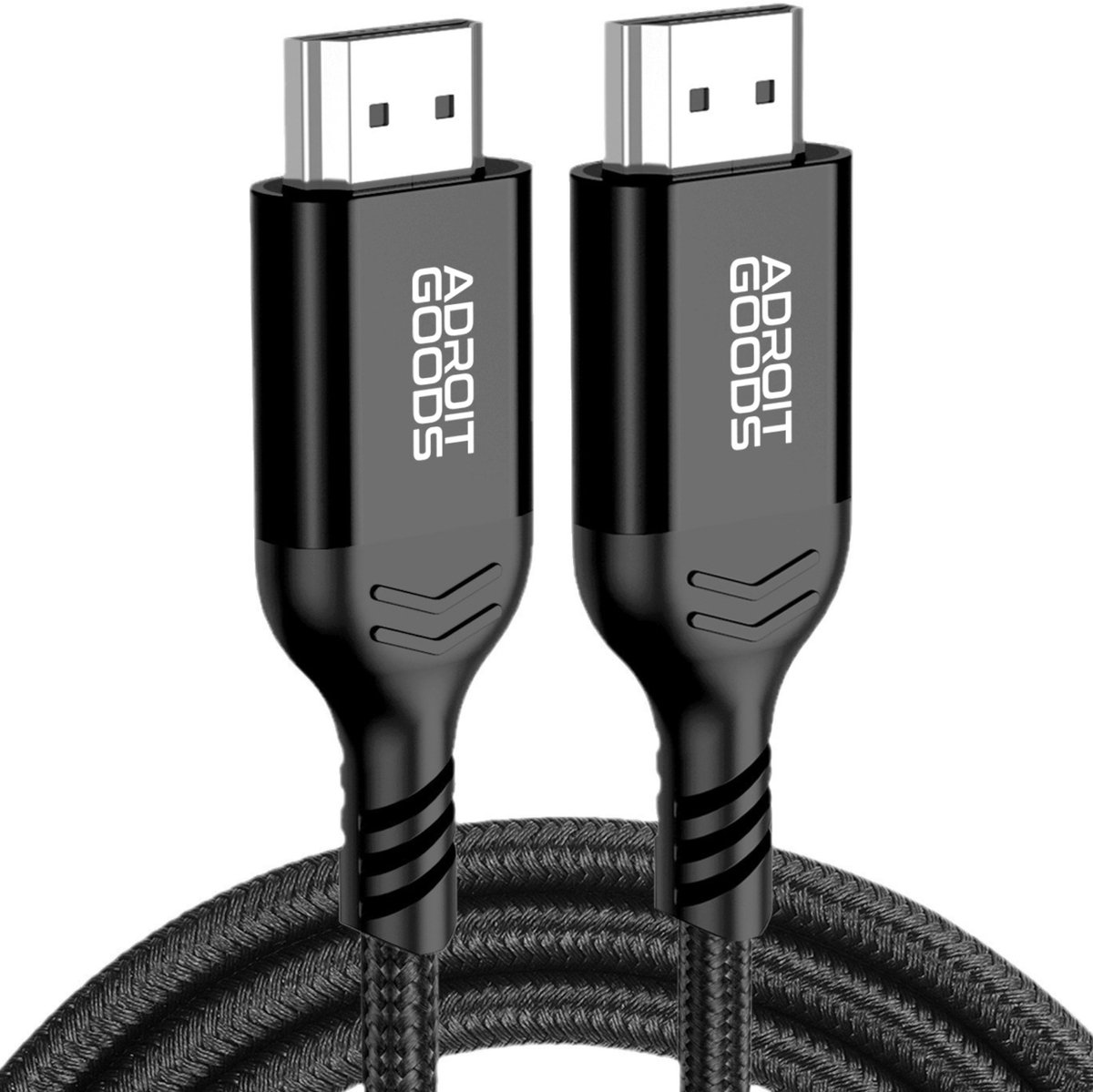 AdroitGoods HDMI 2.0 Kabel 4K 60Hz Ultra HD High Speed HDMI Kabel 18Gbps HDR Dolby Atmos Gevlochten Kabel voor TV Monitor Gaming Console - 1,8 m