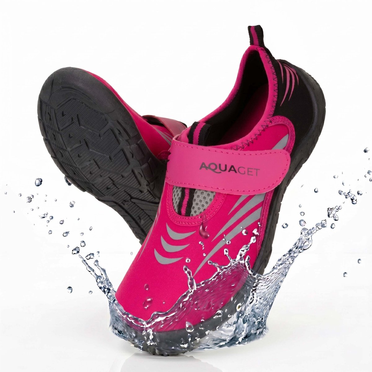 Aquaget® Waterschoenen - AQUA Shoes - Sneldrogend - Rubber - Unisex - Roze - Maat 37
