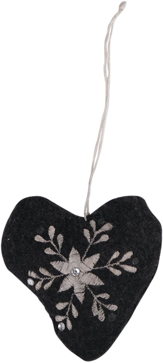 Heart Hope Small Hangende Decoratie donker grijs