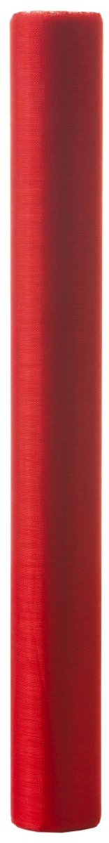 Organza Tafelband rood 30cmx3mtr (rolled)