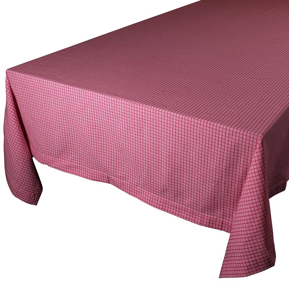 Small Check Tafelkleed Textiel rouge 140x250cm