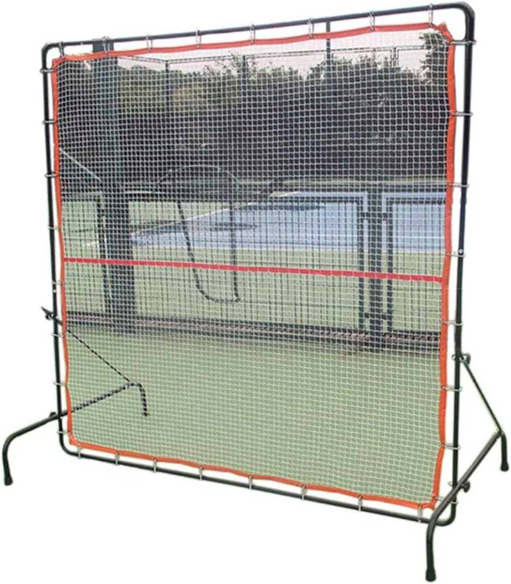 Tennis Rebound Net - Trainingswand - Tennistraining Oefenen - Sterk Stalen Frame - 6.7 x 6 Voet - Zwart