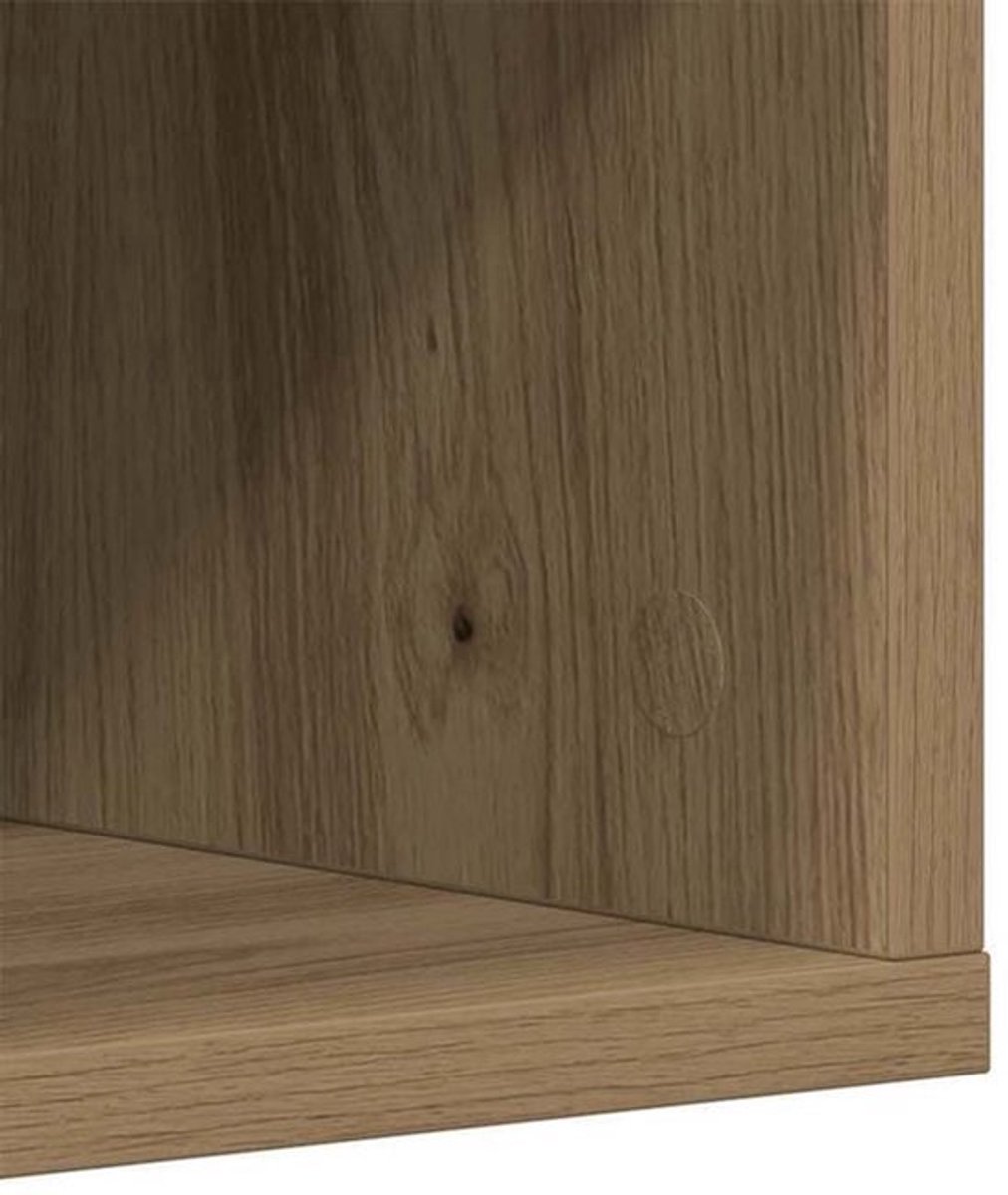 Schoenenkast – Schoenenmeubel – Schoenenrek – Schoenenopberger – Schoenenkastje – Massief Hout – Veelzijdige Compartimenten – Klassiek Design – 54x34x183 cm – Duurzaam Metalen Details