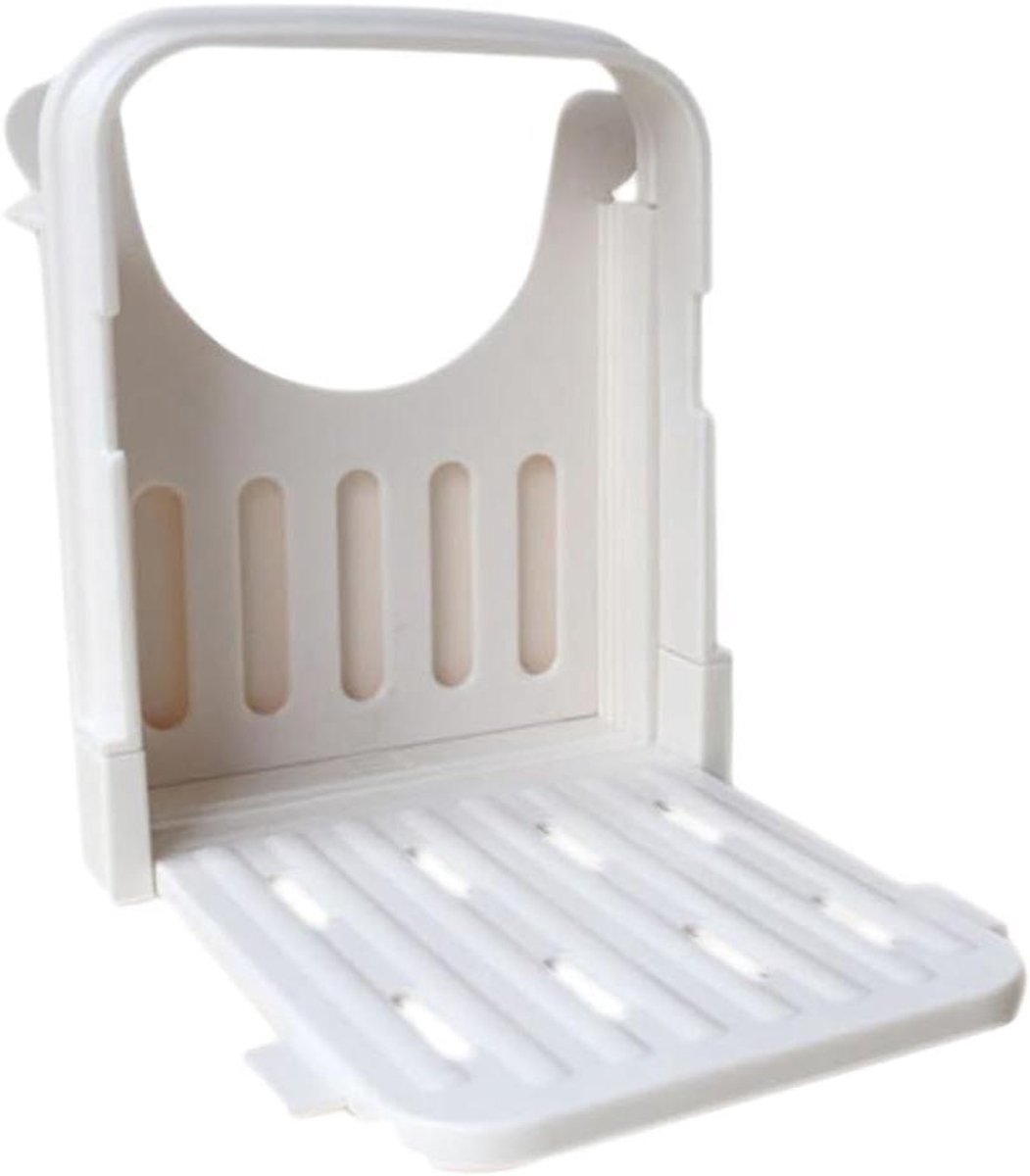 Broodsnijmachine Gids - Sandwich Snijder - Gelijkmatig Snijden - Opvouwbaar Ontwerp - 17.8 cm - Wit