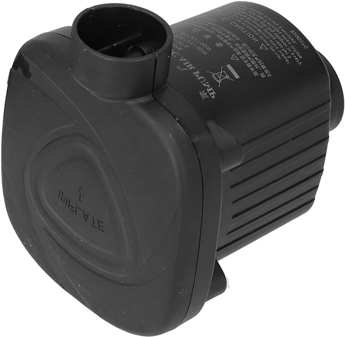 Elektrische Luchtpomp - Opblaaspomp Snel - Luchtbedden Vullen - Krachtige 50W Motor - Compact Lichtgewicht - Zwart