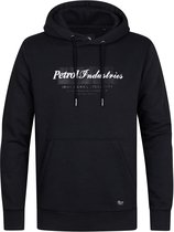 Petrol Industries - Heren Graphic sweatshirt met capuchon Rexton - Zwart - Maat L
