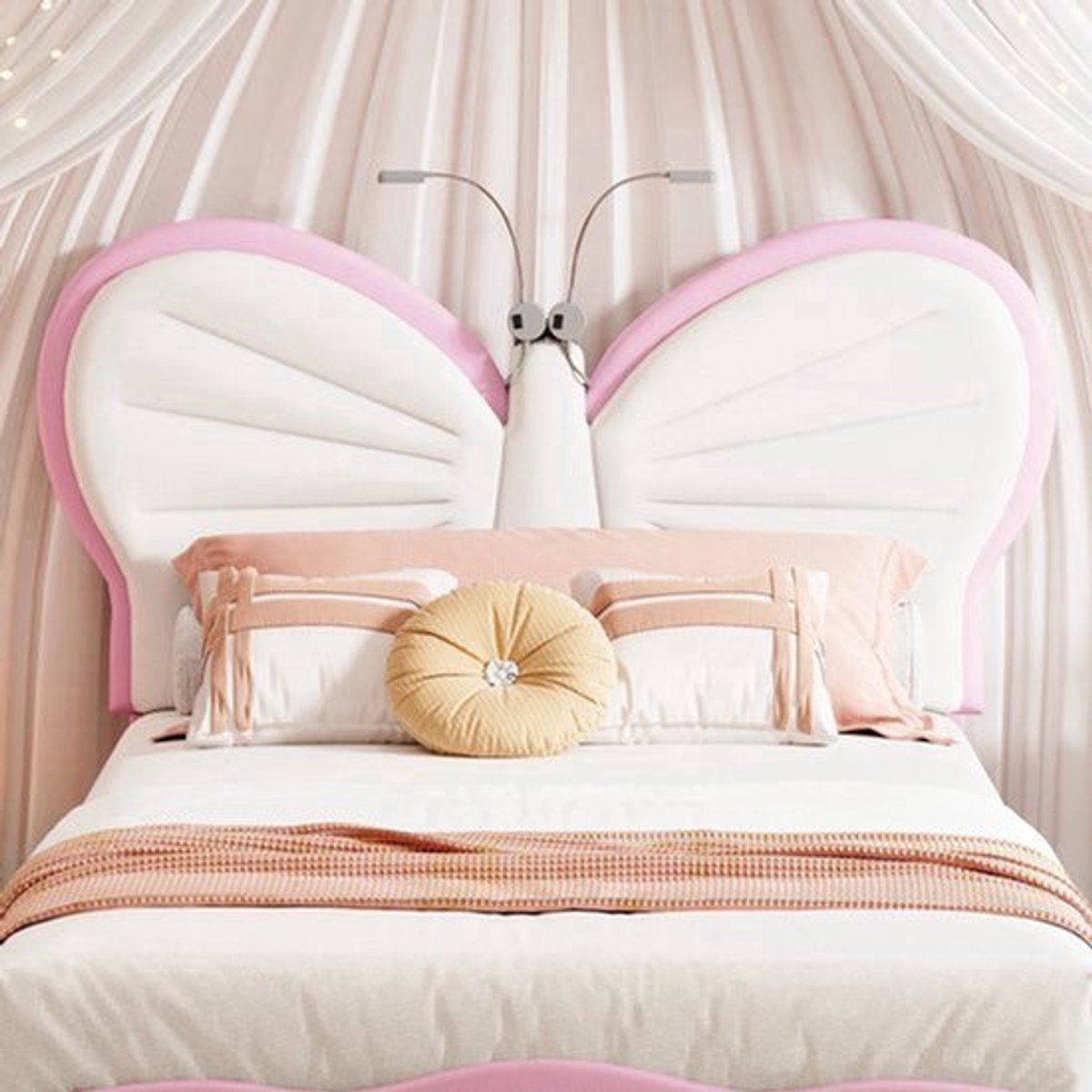 Kinderbed – Jongenskamerbed – Peuterbed – Eenpersoonsbed – Meisjesbed – Roze Variant – Vli