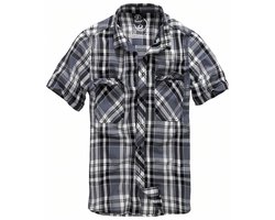Brandit Roadstar Heren Shirt met korte mouwen - zwart/antraciet - L