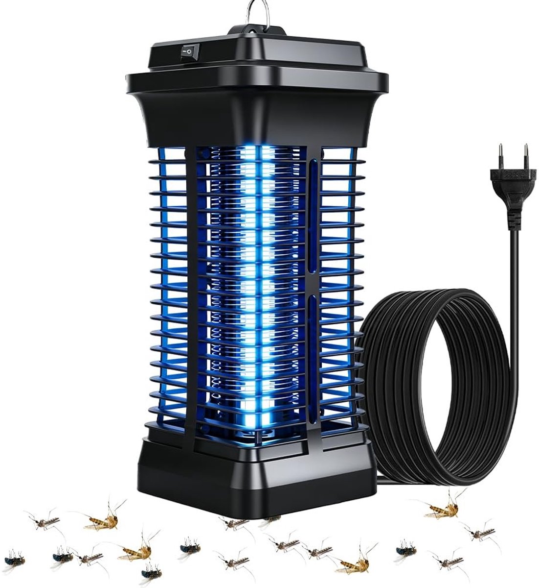 2-in-1 Insectenbestrijdingslamp voor Binnen en Buiten, Effectieve Muggenval met 360° Licht, Ideaal voor Slaapkamer, Tuin en Kamperen (6 Watt)