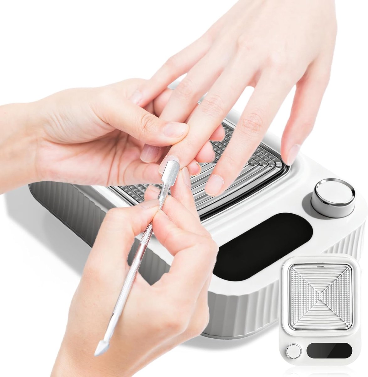 SnelShoppen - Professionele Nagelstofzuiger 80W met Filter, Krachtige Stofafzuiging voor Nagels, Fluisterstille Nagelstofzuiger voor Manicure en Pedic