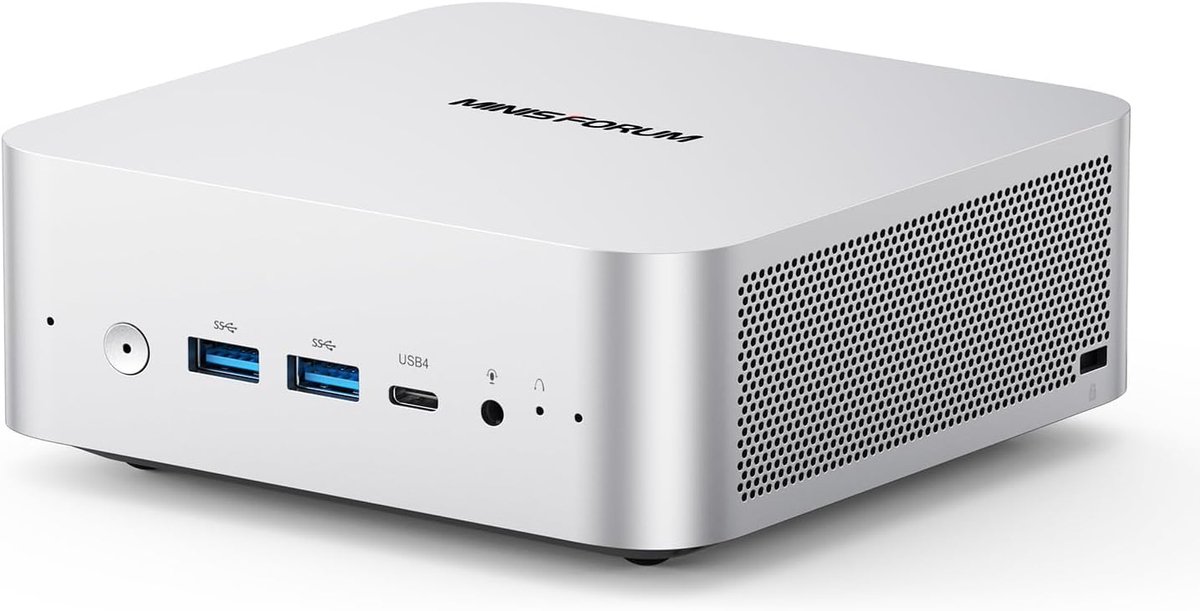 SnelShoppen - Mini PC M1 Pro-285H met Intel Core Ultra 9 Processor, 32GB DDR5, 1TB SSD, Quad Display, HDMI 2.1, USB4, WiFi 7 voor Gaming en Multitaski
