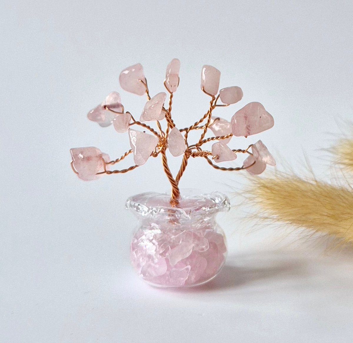Mini Edelsteen Money Tree (5 cm) - Boompje van edelsteen chips