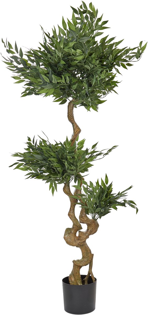 Beliani RUSCUS TREE - Kunstplant - Groen - 166 cm - Synthetisch materiaal