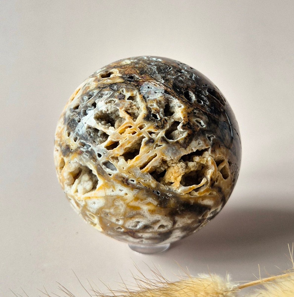 Sphalerite Druzy Edelsteen Bol – 65–70 mm