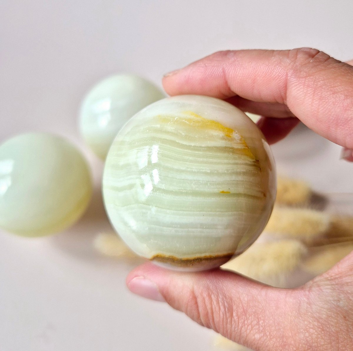 Edelsteen Afghaanse Jade Bol – 5 cm