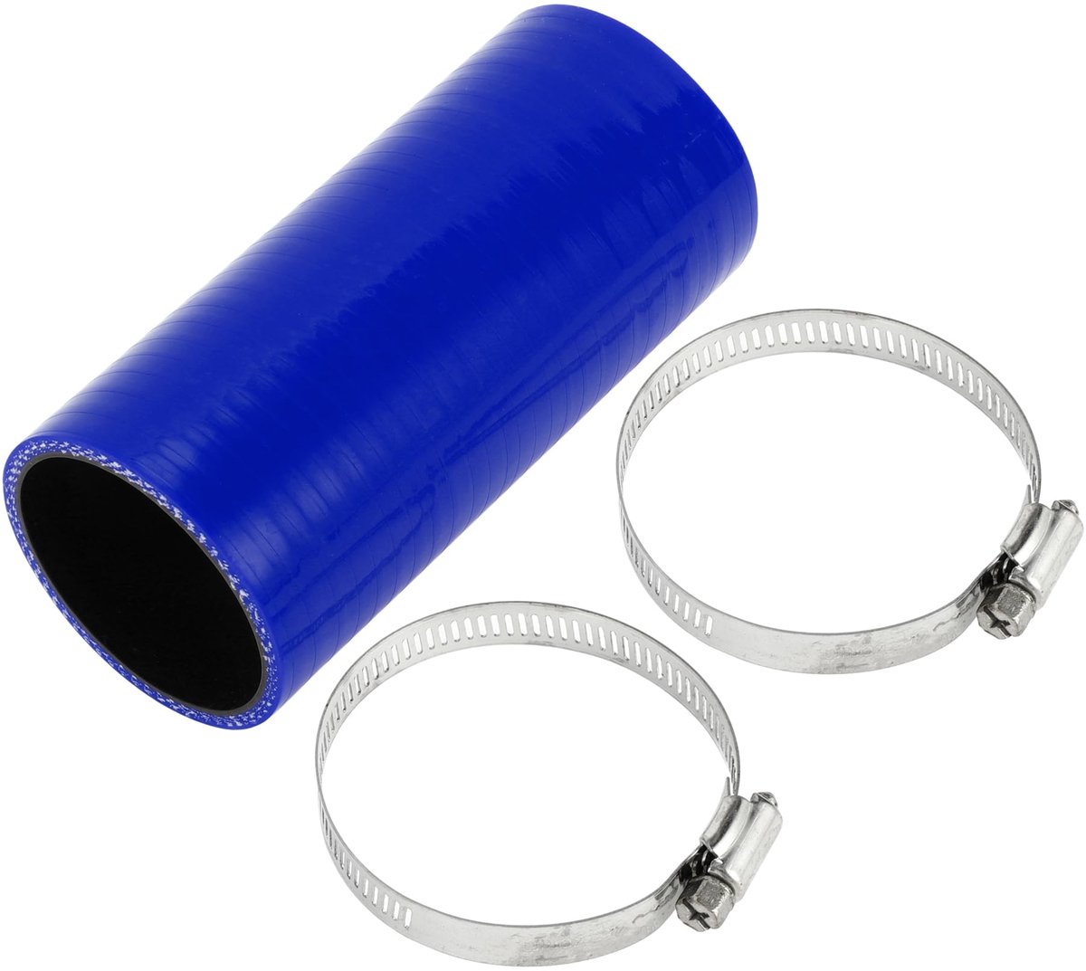Dailygoods - Rechte Koppeling Silicone Slang - Koelslang 4-Laags - Zwart Blauw - Luchtinlaat - Turbo - Intercooler Slang - 2.36" ID 5.91" Lengte