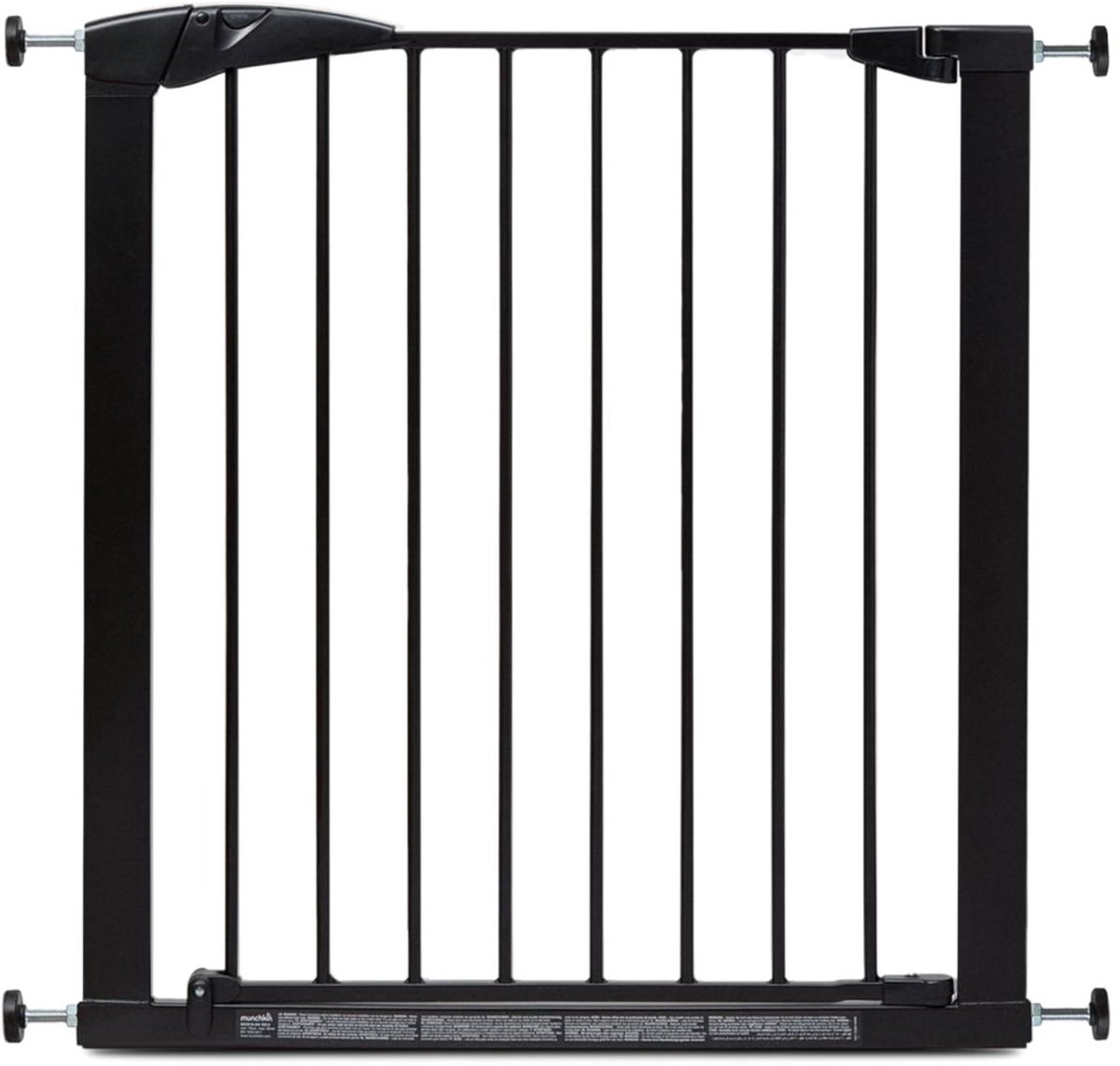 JCP® Traphekje Zonder Boren - Intrekbare Veiligheidsbarrière - Veiligheidsdeur voor Trappen - Zwart - 76cm x 4cm x 80cm