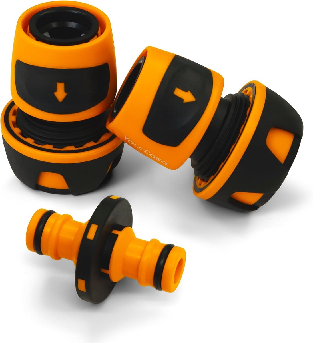 SnelShoppen - Tuinslang Aansluiting 3/4 Inch (19 mm) Koppeling voor 2 Tuinslangen - Universele Slangconnector - Dubbele Coupler - Eenvoudig te Gebruik