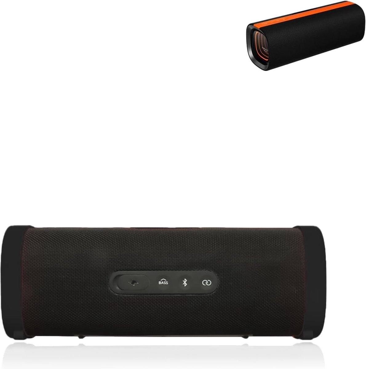 SnelShoppen - Siliconen Hoes voor Bluetooth Speaker - Schokbestendig, Stofdicht, Duurzaam, Zwart - Perfect voor Feest, Camping en Buitenactiviteiten