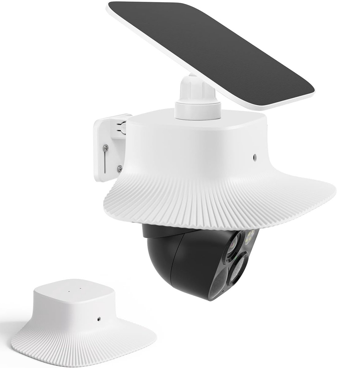 SnelShoppen - Sun Rain Shade Camera Cover voor Buiten Camera's – Bescherming tegen Regen en UV-straling – Speciaal voor Eufy Security SoloCam S340 – D