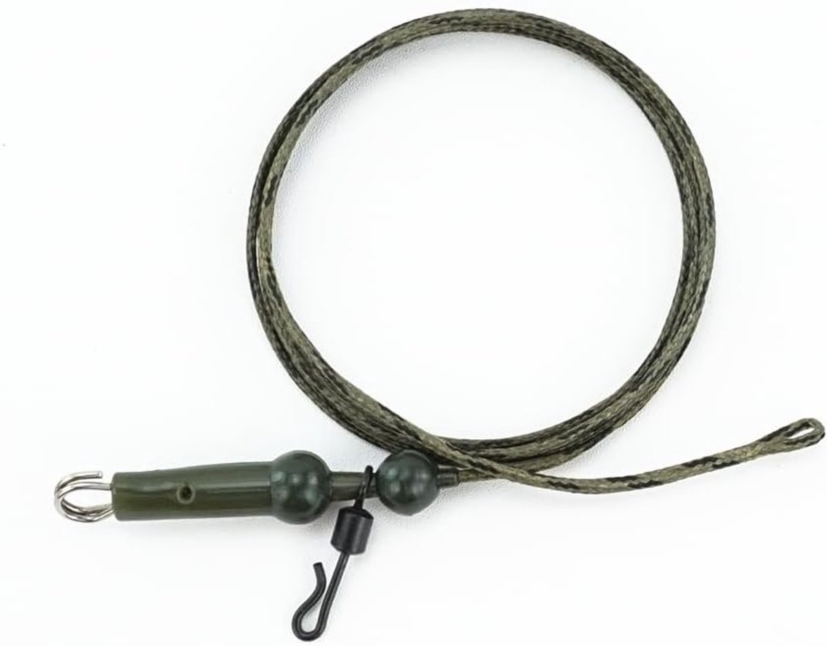 SnelShoppen - 6x Carp Fishing Conductor Core Line - Snel Zakkende Haar Rig Accessoires - Sterke Gevlochten Lijn - 68cm - 25lbs Breukweerstand