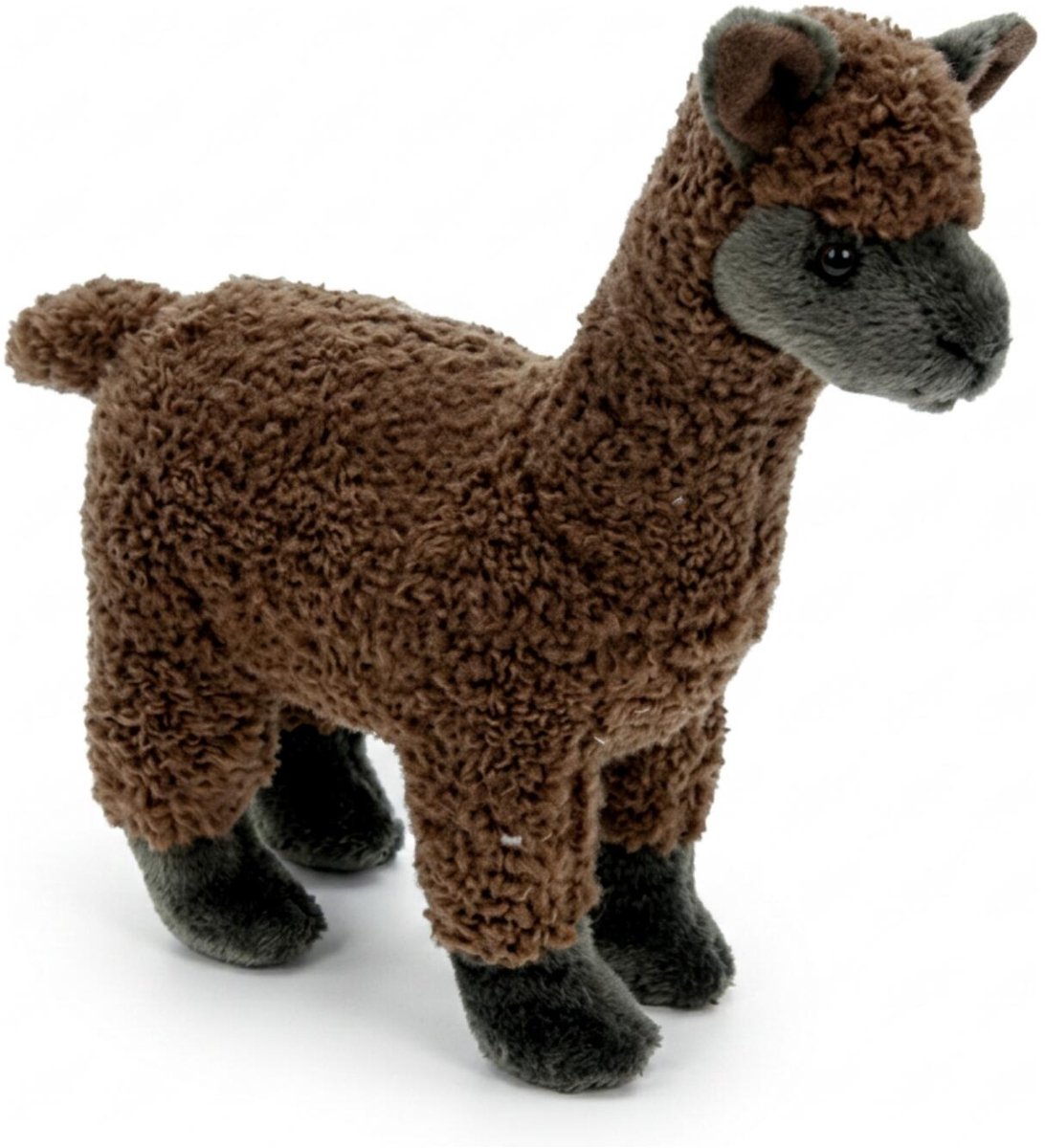 Pluche knuffel lama bruin 23 cm