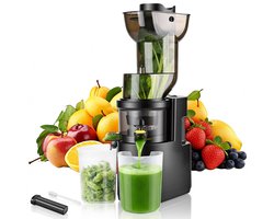 SnelShoppen - Rawhui Sapcentrifuge Slow Juicer 500 W met 98 mm Vulschacht, Testwinnaar, BPA-vrij, Ideaal voor Groenten en Fruit, Gemakkelijk te Reinig