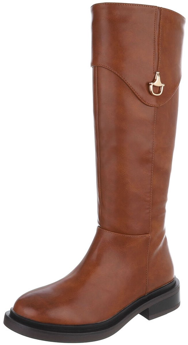 Kniehoge laars - decoratief detail - dames Mt:37