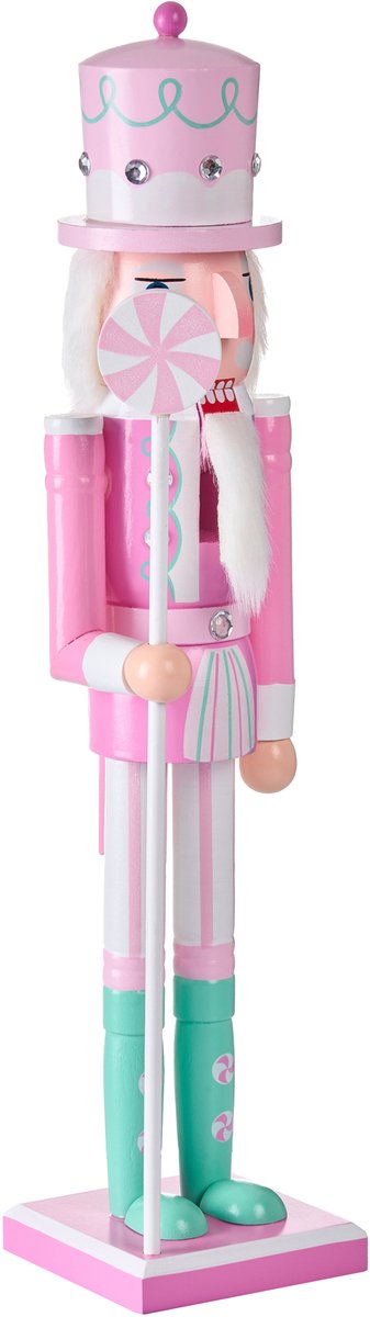 DALALVEN - Decoratief figuur - Roze - Dennenhout
