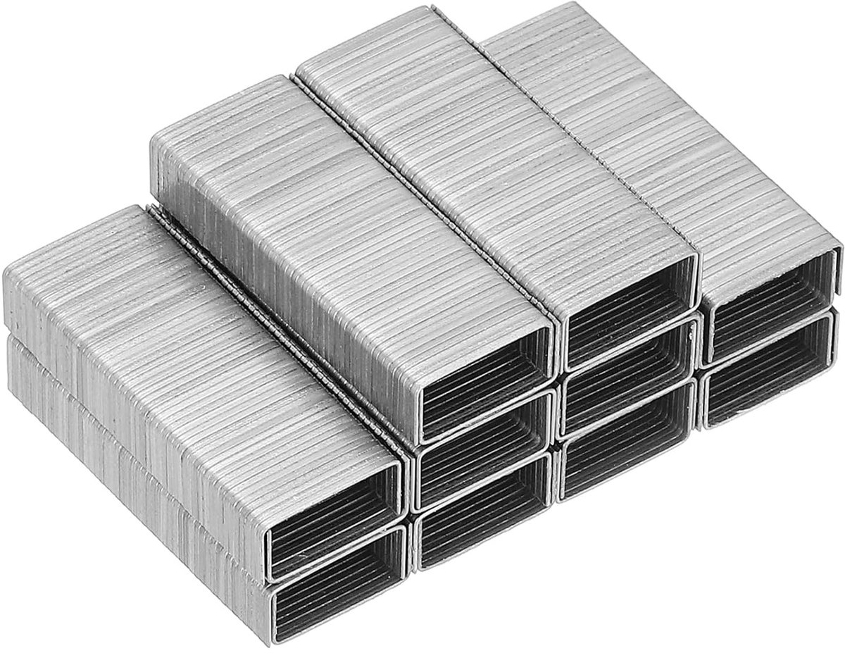 SnelShoppen - 24/6 Heft-stiften, 2000 stuks, RVS, Voor 25 Vellen, Gladde Heftwerking, Kantoorbenodigdheden, Zilver