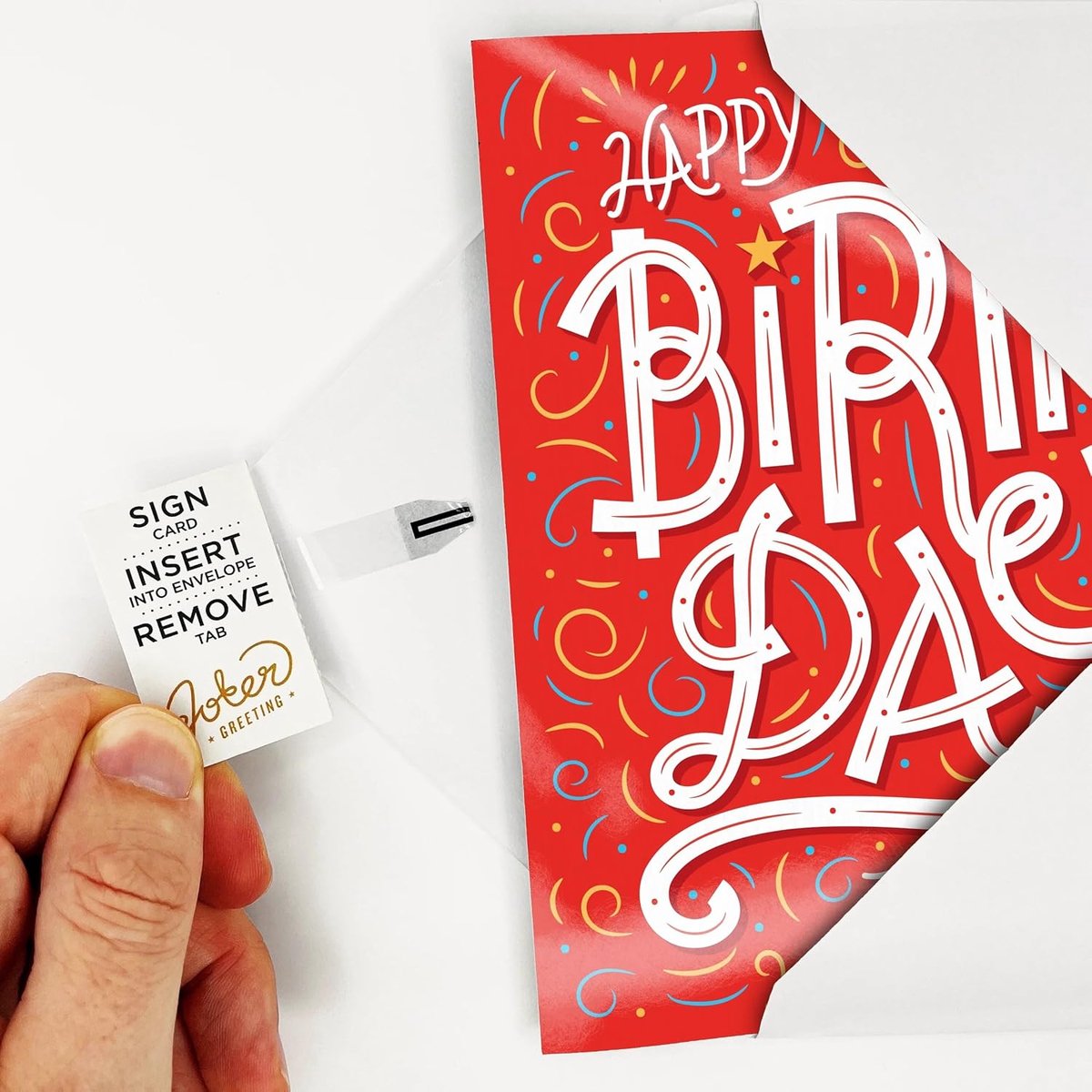 SnelShoppen - Joker Greeting Happy Birthday Card - Grappige Verjaardagskaart met Muziek en Glitter - Luxe Vouwkaart voor Feestelijke Gelegenheden