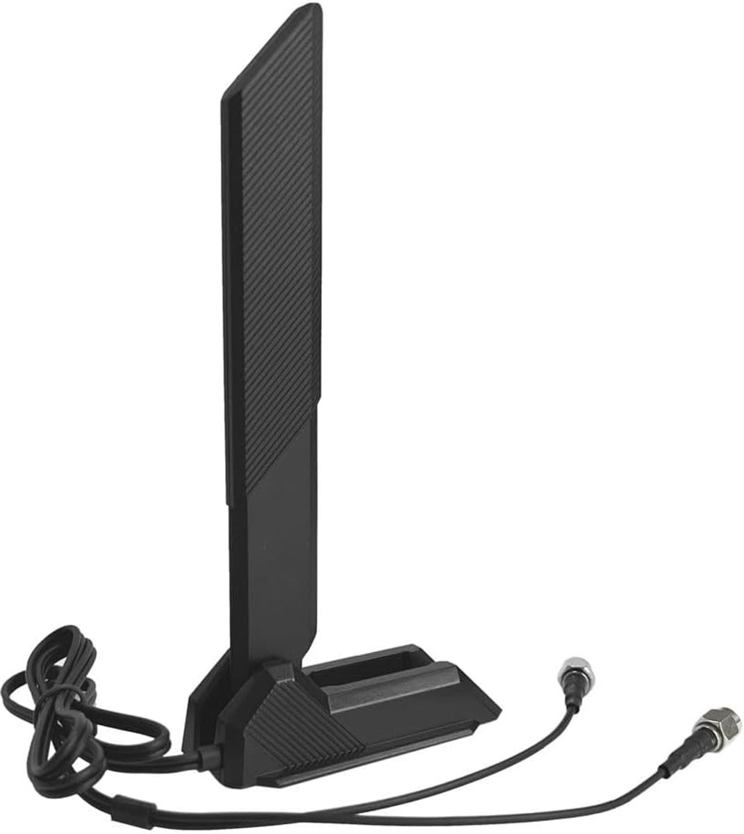 SnelShoppen - Tri Band WiFi 6 Antenne 9dBi 2.4GHz 5.8GHz 6GHz WLAN Antenne met Magnetische Basis voor WLAN Router, PC Moederbord, PCI Kaart, Draadloze