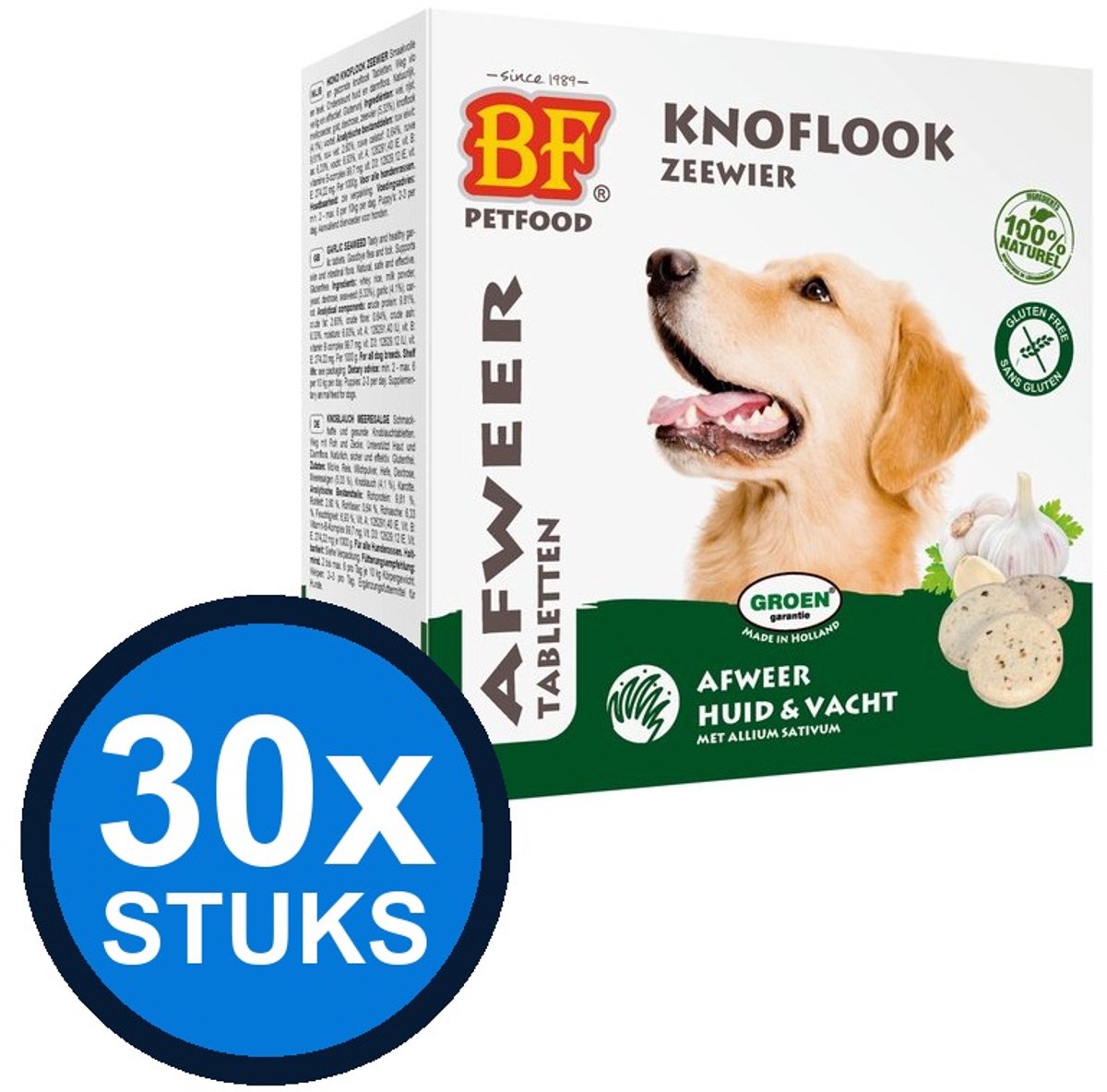 30x Biofood - Anti-vlo tabletten zeewier 55st