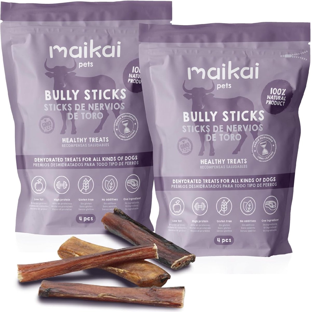 SnelShoppen - Drogen Bulletendon Dog Snacks - 10 Stuks - 100% Natuurlijke Honden Snacks - BARF Dieet - Lage Vetgehalte Botten - Gezonde Hondensnoepjes