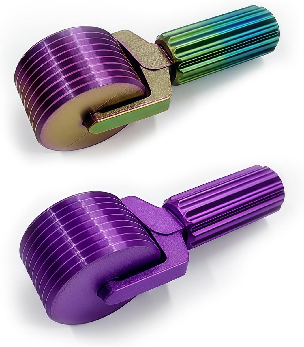 SnelShoppen - 2 Stuks Diamant Schilderen Roller, Handige Accessoires voor Diamant Kunst, Afneembare Tools, Efficiënt en Praktisch in Groen en Paars