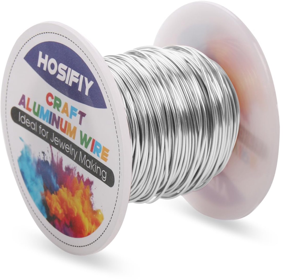 SnelShoppen - 20 Gauge Aluminium Craft Wire 0.8mm voor Sieraden Maken en DIY Metaal Handwerk (Zilver, 30.5m)