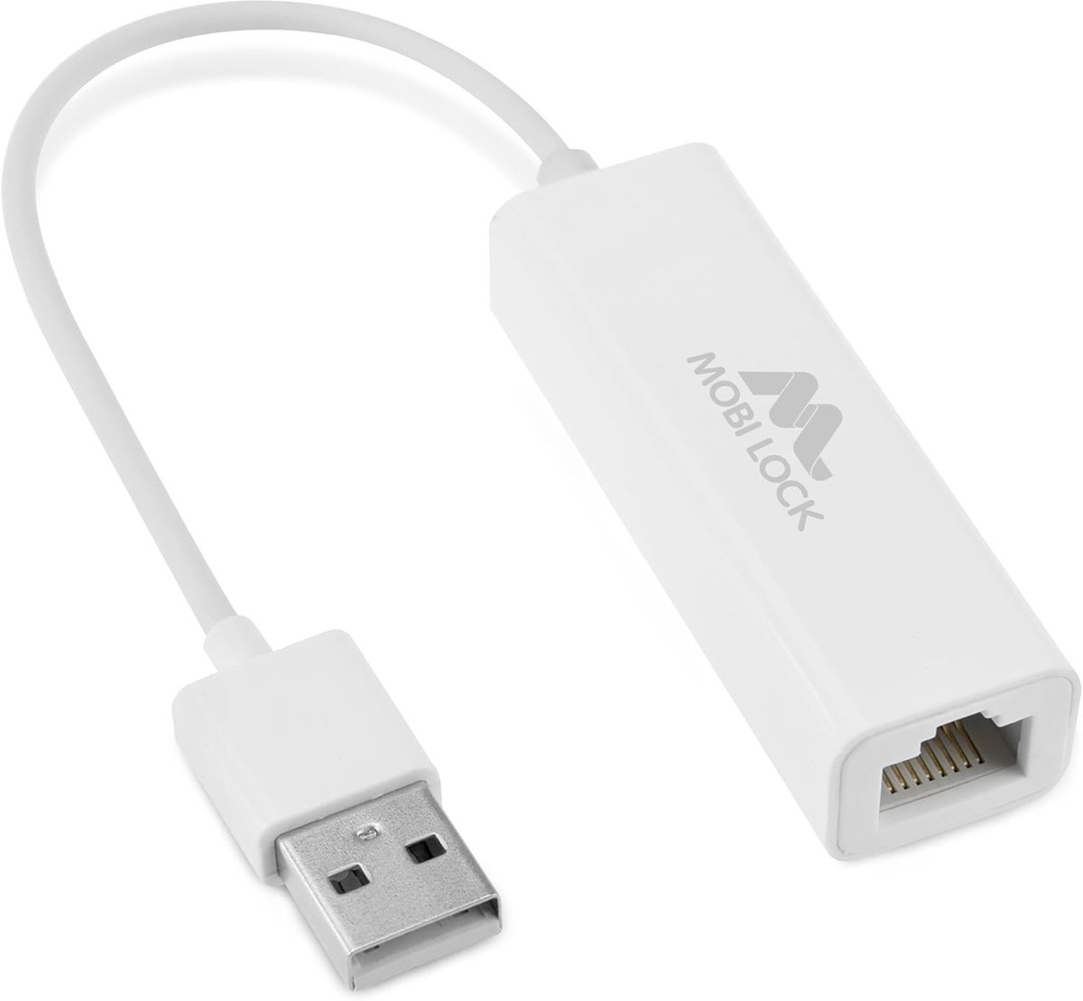 SnelShoppen - USB Ethernet LAN Netwerk Adapter voor Laptops en USB 2.0 Compatibele Computers - Ideaal voor Windows 7-11, Vista, Mac OS X en macOS - Sn