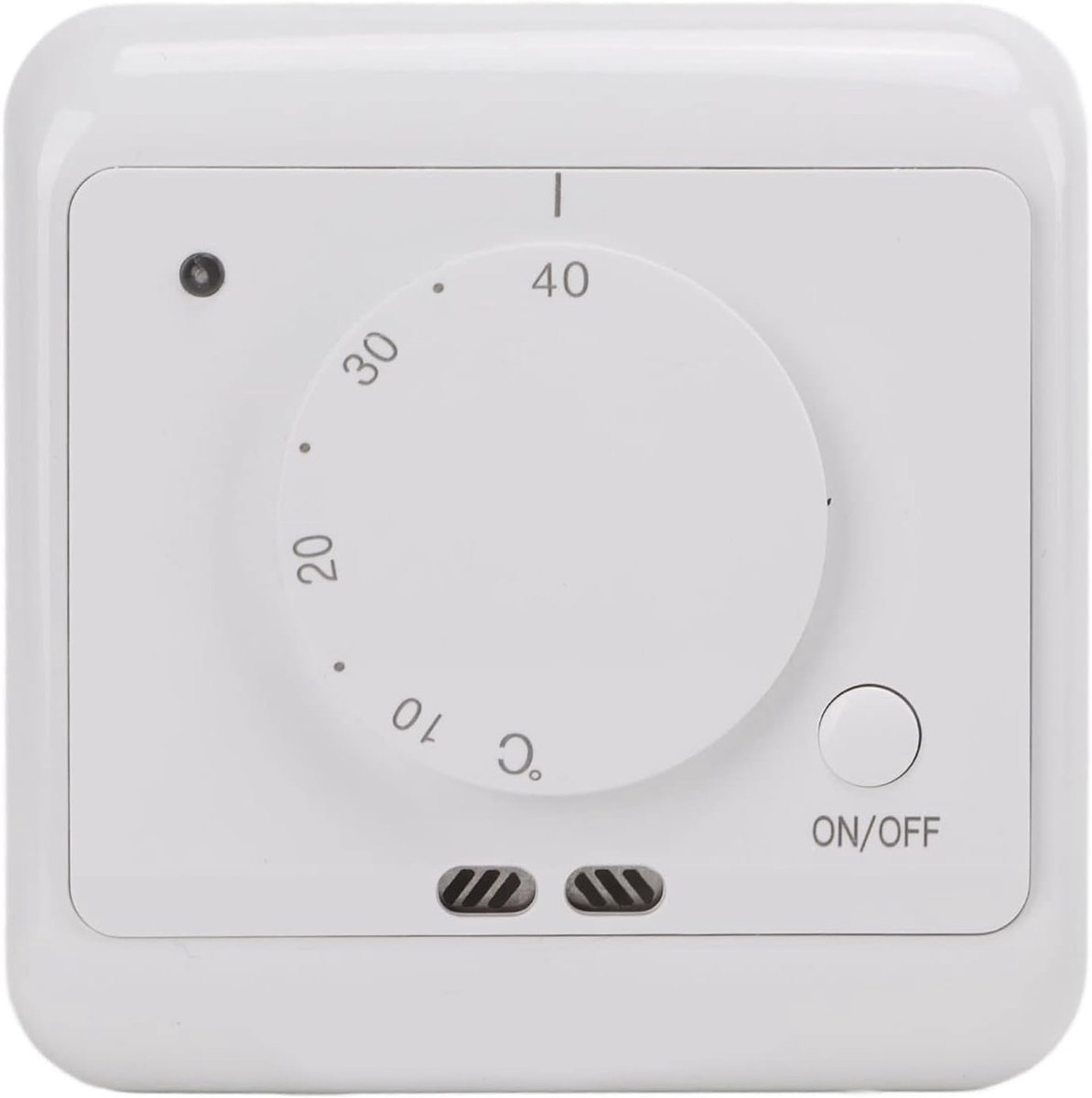 SnelShoppen - Mechanische Thermostaat met Draaiknop voor Vloerverwarming - Elektrische Temperatuurregeling 230V - 5 tot 40°C - Geschikt voor Commercië