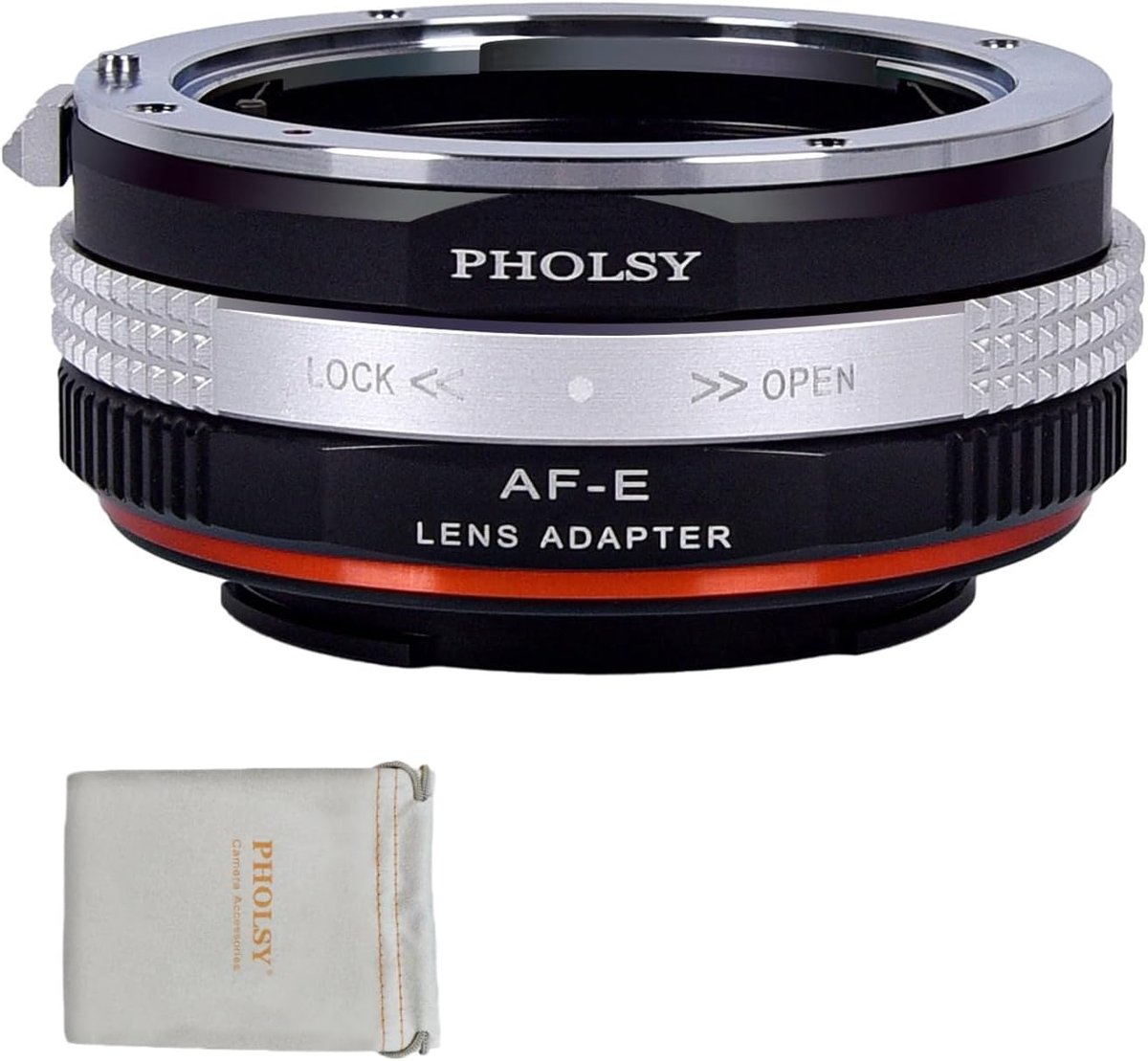 SnelShoppen - PHOLSY Handmatige Adapterring voor Lenzen - Compatibel met A-mount en E-mount Camera's - Aluminium en Koper - Voor Fotografie en Videogr